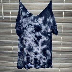 American Eagle, blue tie-dye, soft and sexy tank
